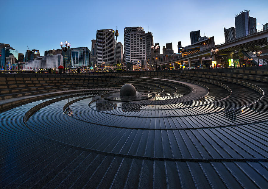 Symbolic rock garden of Darling harbour, Sydney Photograph by AtomicZen