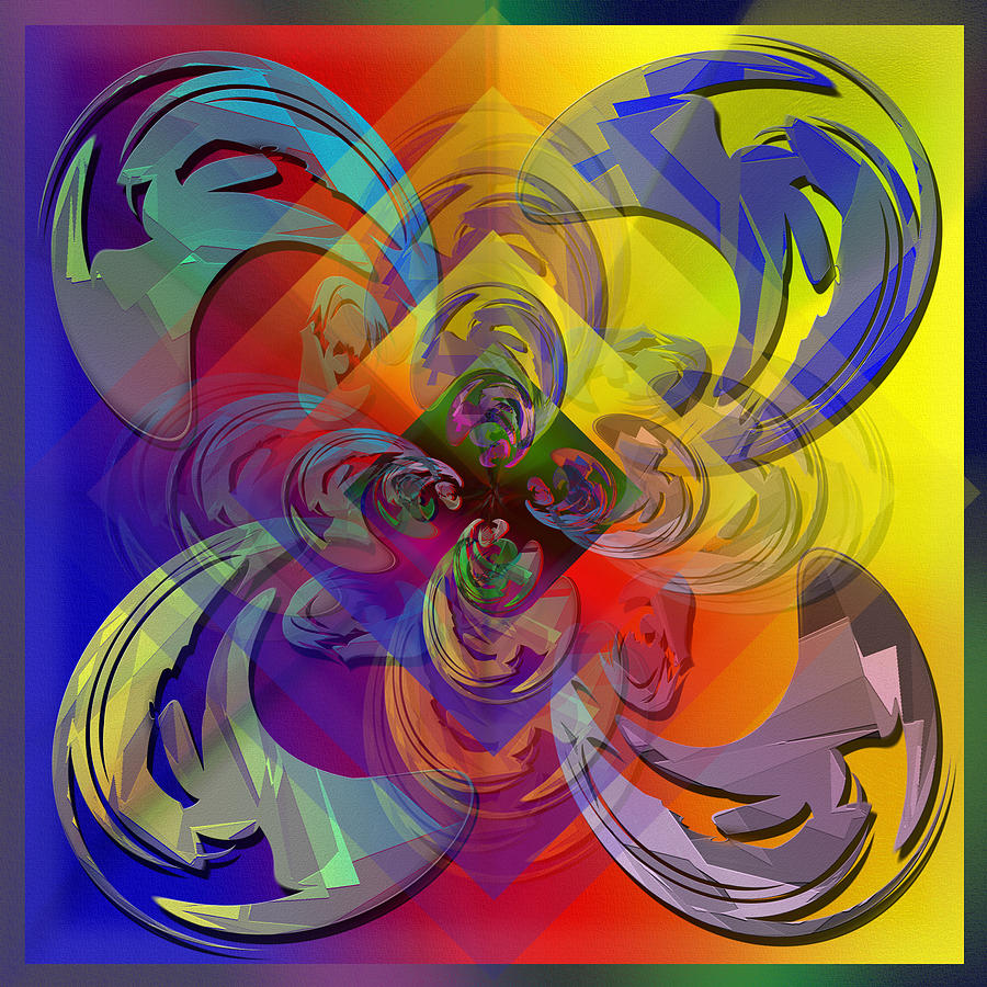 Symmetrical Abstraction 2 Digital Art by Steve Ohlsen | Fine Art America