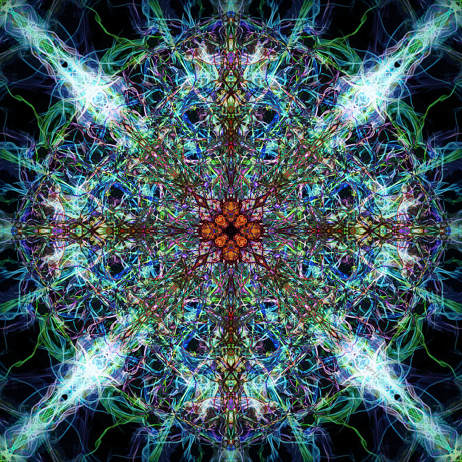 Symmetrical Silk Strands Digital Art by Phil Perkins