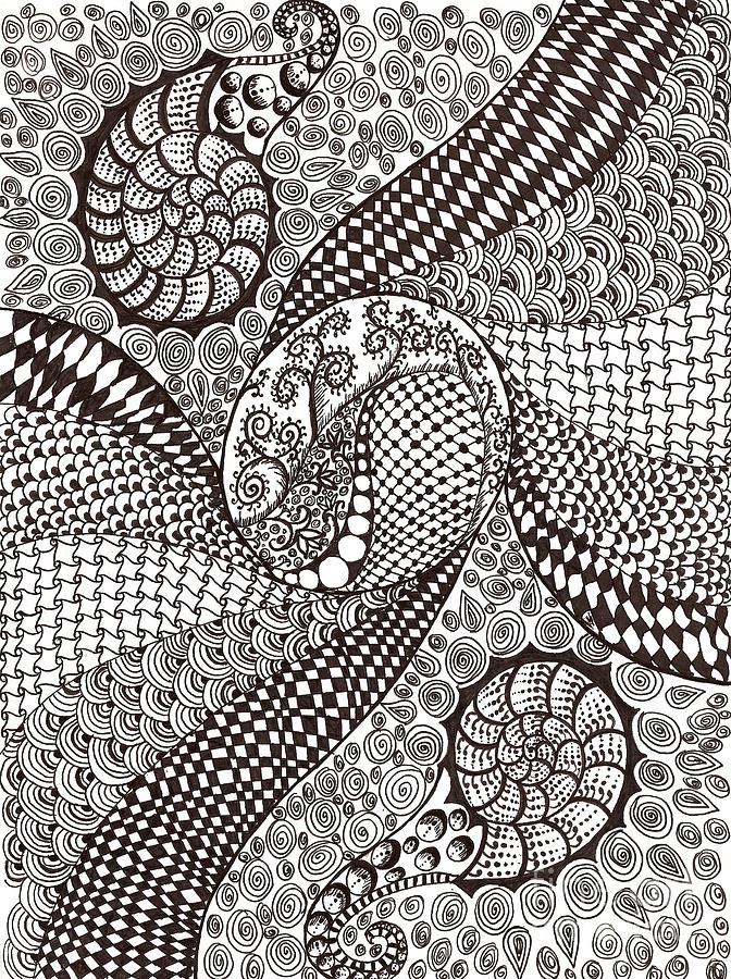 Symmetrical Waves Drawing by Bharti Gupta - Fine Art America