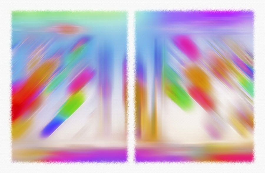 Abstract Photograph - Symmetry Squared Diptych by Steve Ohlsen