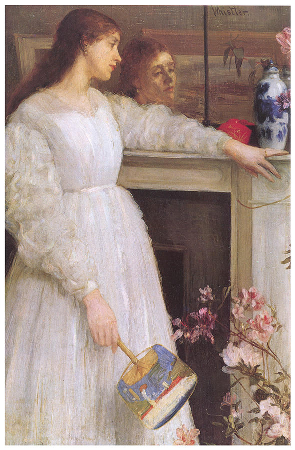 James Abbott Mcneill Whistler Painting - Symphony in White No 2 The Little White Girl by James Abbott McNeill Whistler