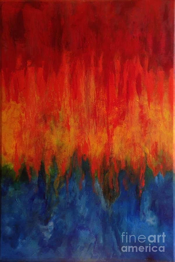 Abstract Painting - Synchronicity Happens by Bebe Brookman