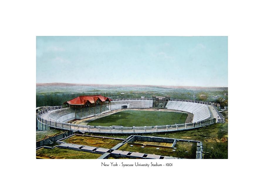Syracuse - NewYork - Syracuse University Stadium - 1901 Digital Art by John Madison