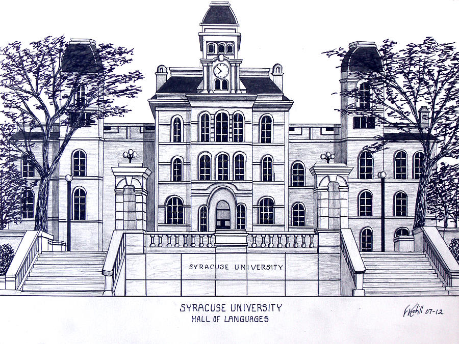 Syracuse University Drawing by Frederic Kohli