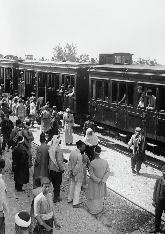 Syria Train Station, C1910 Photograph by Granger
