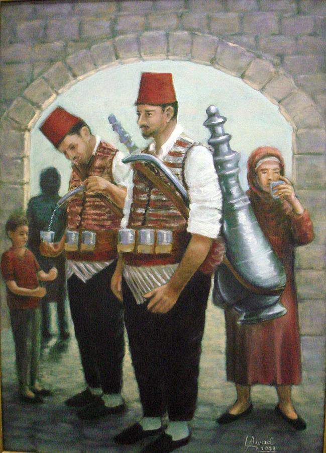 Syrian Folklore Painting by Laila Awad Jamaleldin