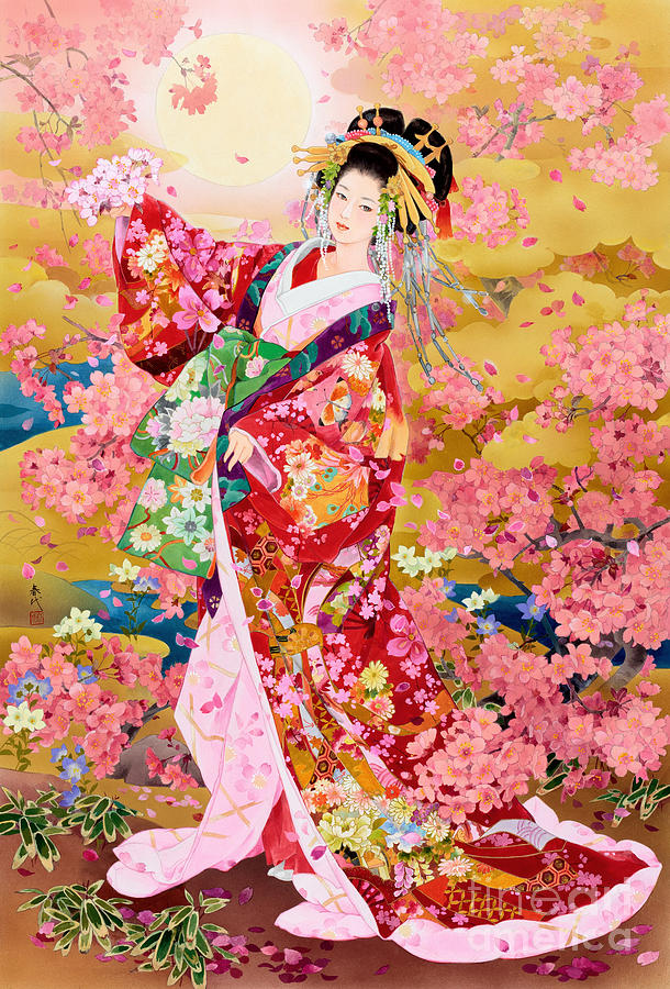 Syungetsu Painting by MGL Meiklejohn Graphics Licensing