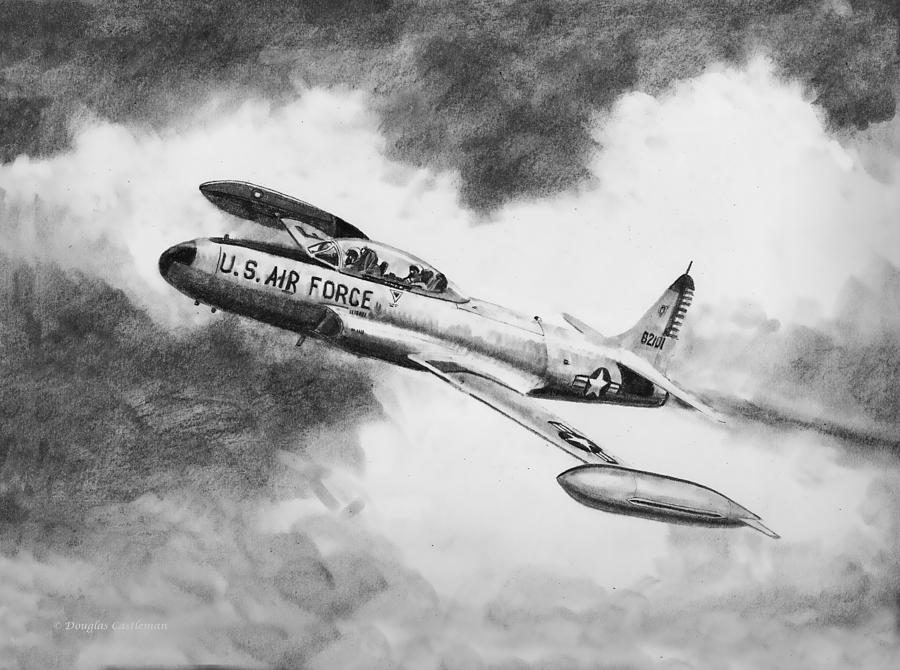 T-33 Drawing by Douglas Castleman