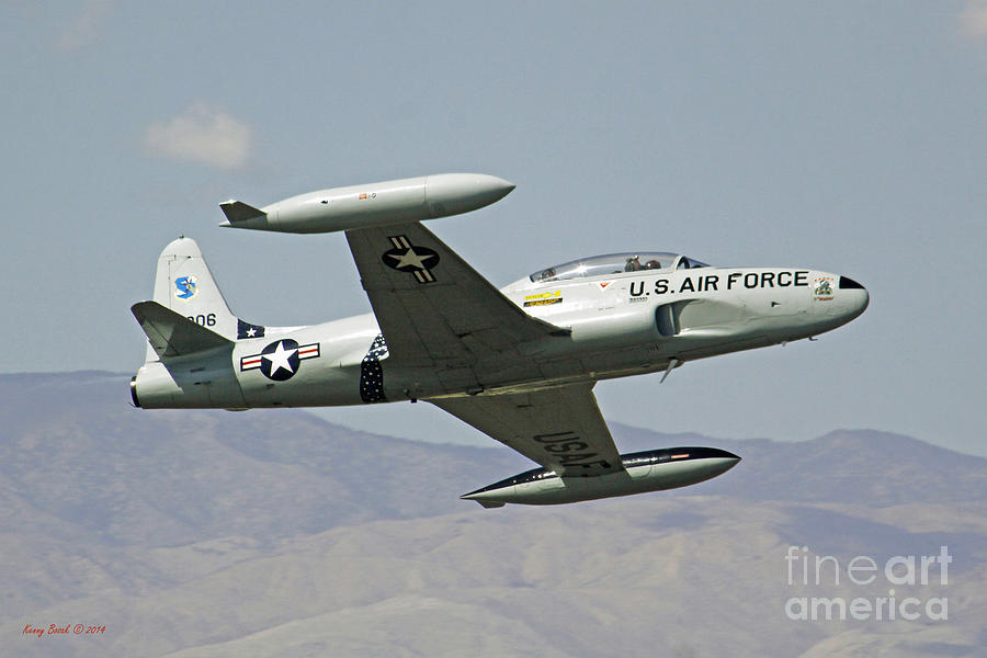 The Lockheed T-33 Shooting Star Subsonic Jet Photograph by Kenny Bosak