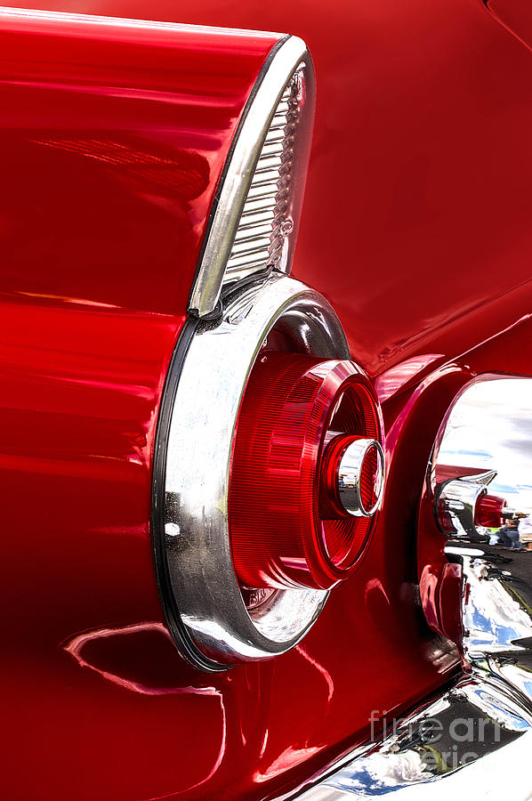 T-Bird Tail Light Photograph by Jerry Fornarotto
