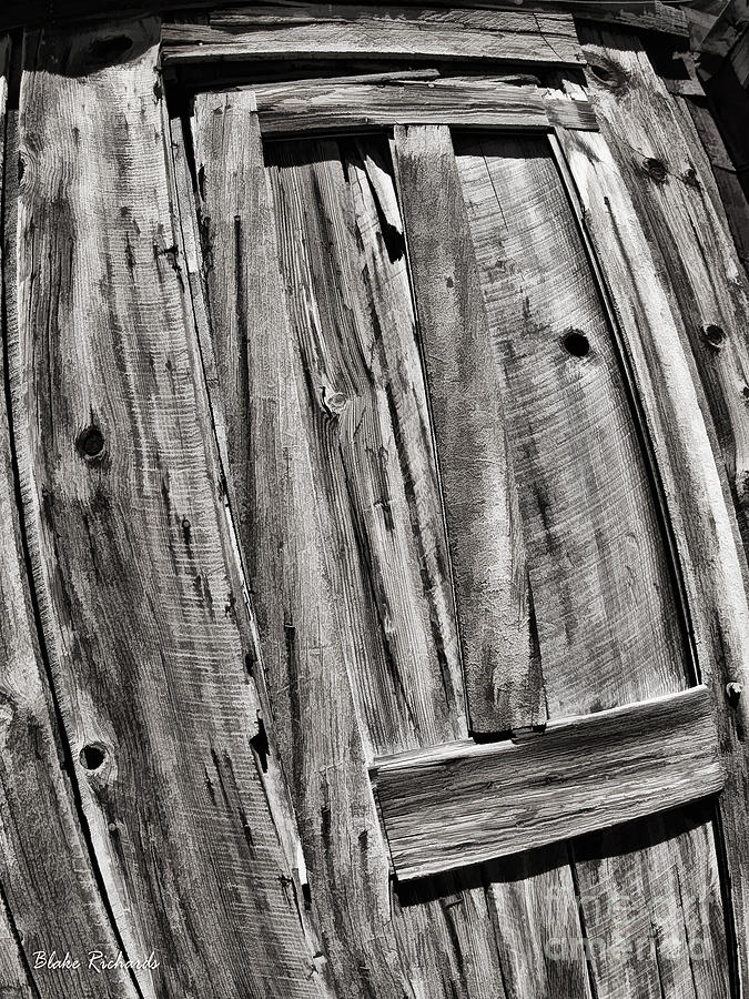 T Door Black And White Photograph by Blake Richards