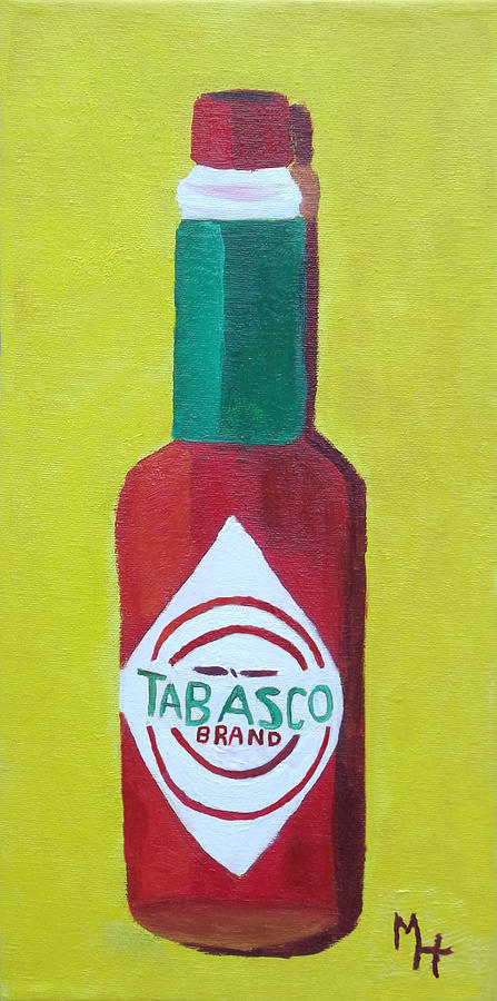 Tabasco Brand Pepper Sauce Painting by Margaret Harmon