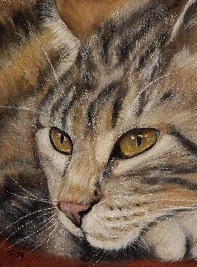 Tabby Cat Painting by Christina Frenken - Fine Art America