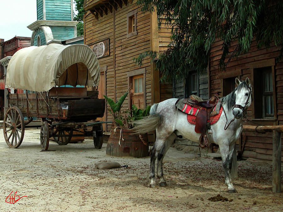 Horse Photograph - Taberna Cinema Studie Location Almeria Spain  by Colette V Hera Guggenheim