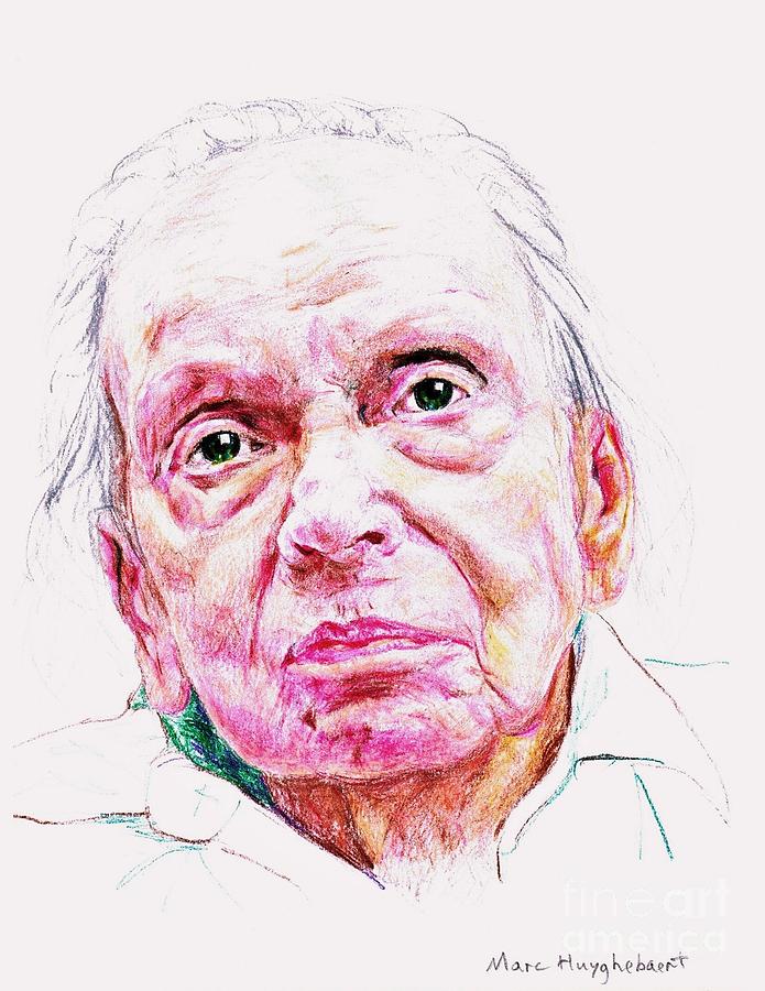 Elderly Drawing - Tabitha resident 3 by PainterArtist FIN