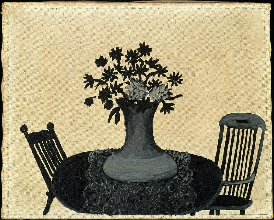 Horace Pippin Painting - Table And Two Chairs by Horace Pippin