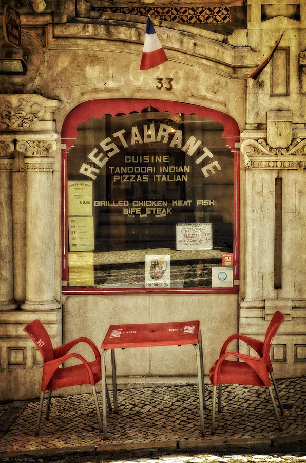 Table for Two - Lisbon Photograph by Mary Machare