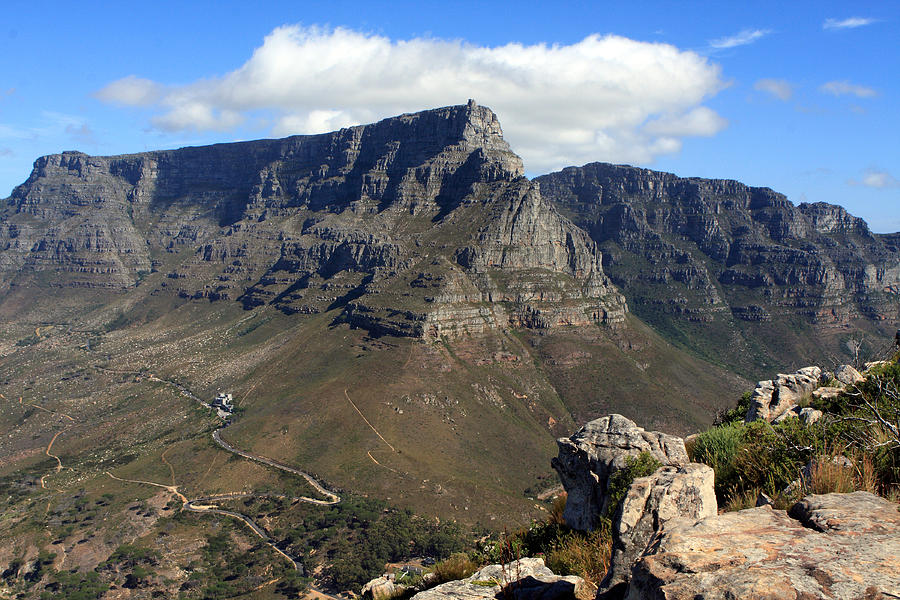 Mountain Photograph - Table Mountain Cape Town by Aidan Moran