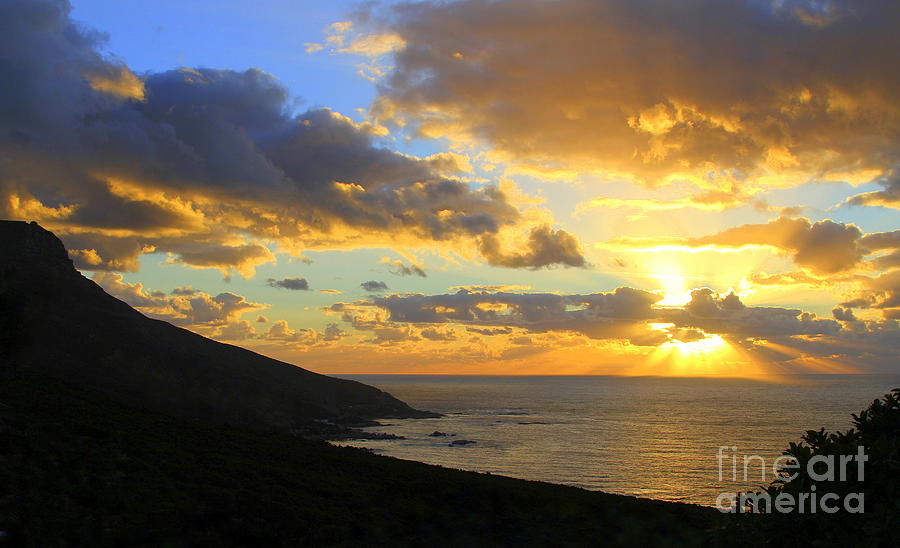 Table Mountain  South Africa  Sunset  Photograph by Catherine 