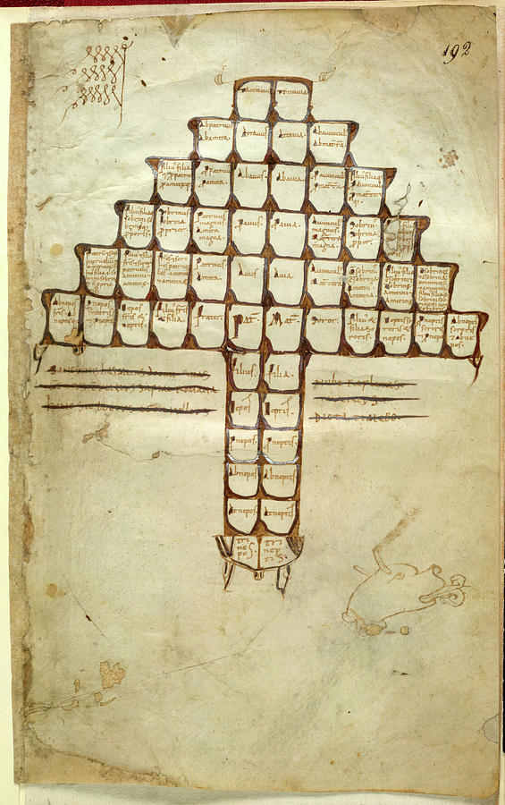 Connection Photograph - Table Of Consanguinuity by British Library Connection Photograph - Table Of Consanguinuity by British Library