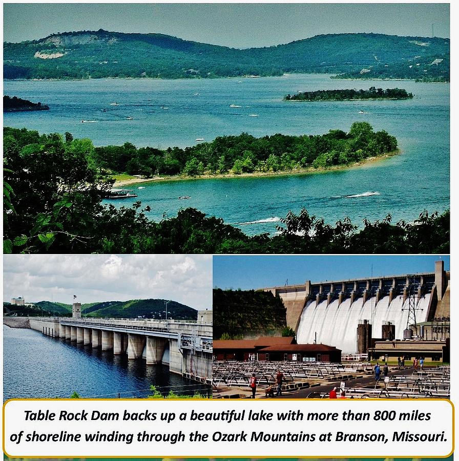 Table Rock Dam And Lake Photograph