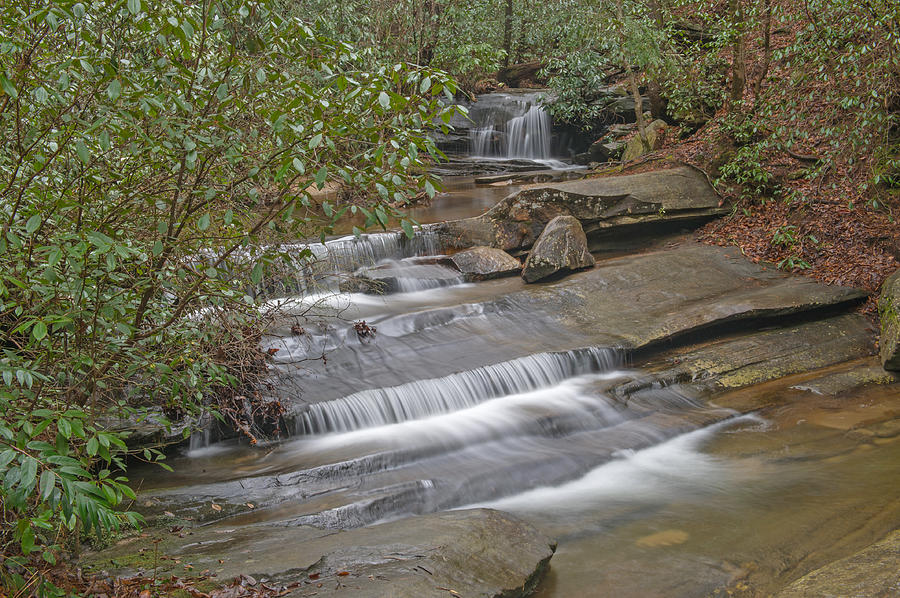 Table Rock State Park Cascading Waterfall Photograph by Willie Harper