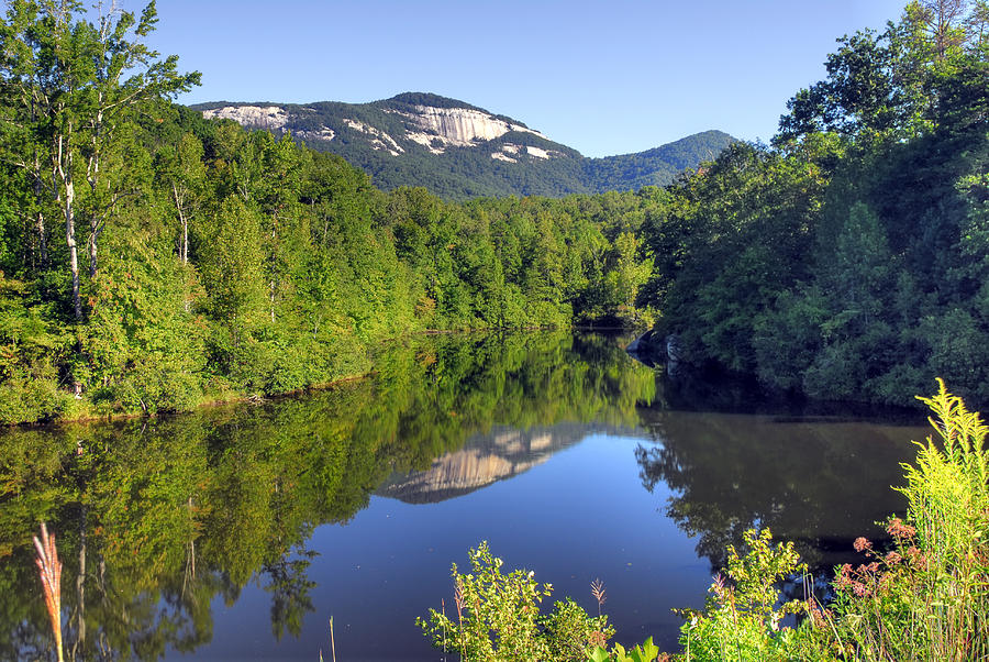 Table Rock State Park Mountain Reflection   Pickens County SC Photograph by Willie Harper