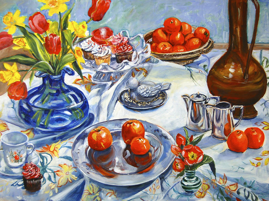 Table Setting Painting by Ingrid Dohm