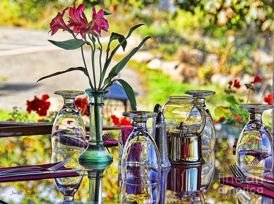 Table Setting Reflections Signed Photograph by Jack Schultz