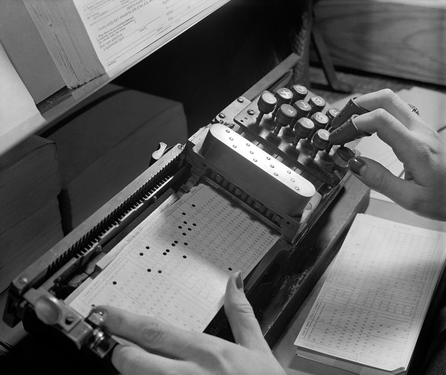 Tabulating Machine, C1940 Photograph by Granger Fine Art America