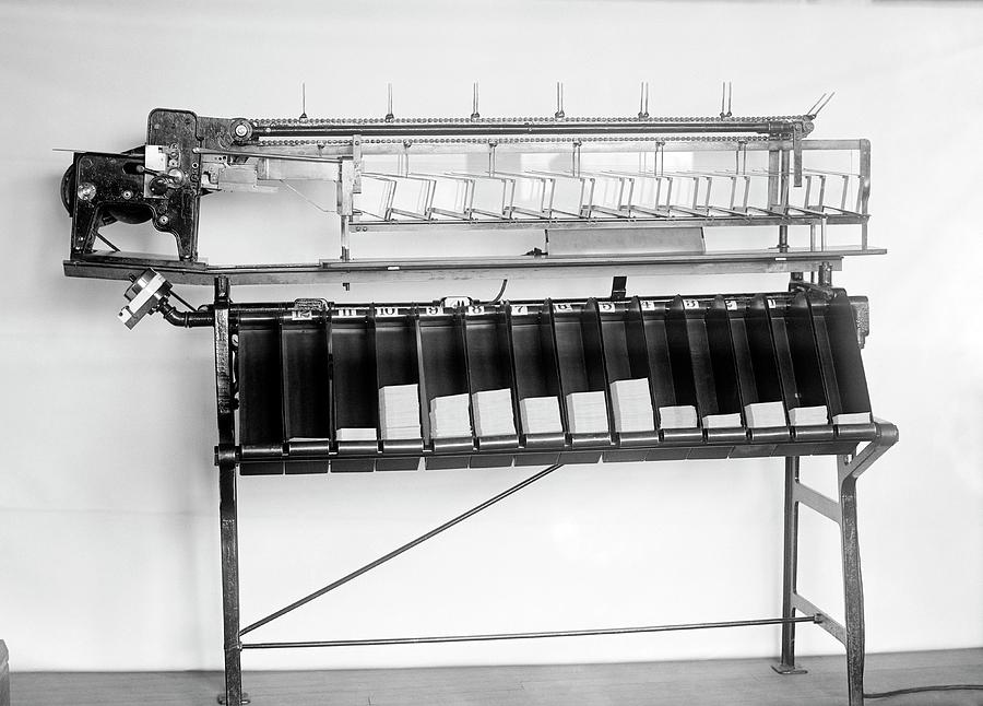 Tabulating Machine Photograph by Library Of Congress/science Photo Library