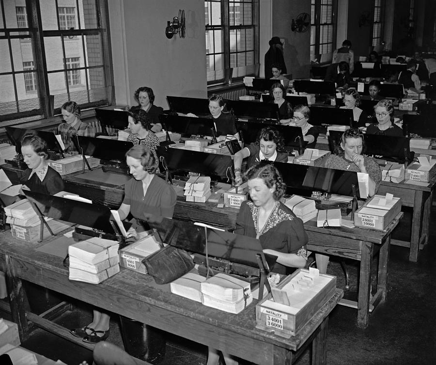 Tabulating Machines, C1940 Photograph By Granger - Pixels