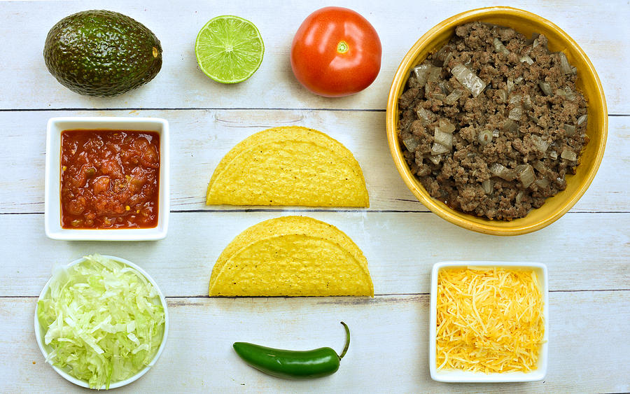 Taco ingredients Photograph by Photo by Cathy Scola
