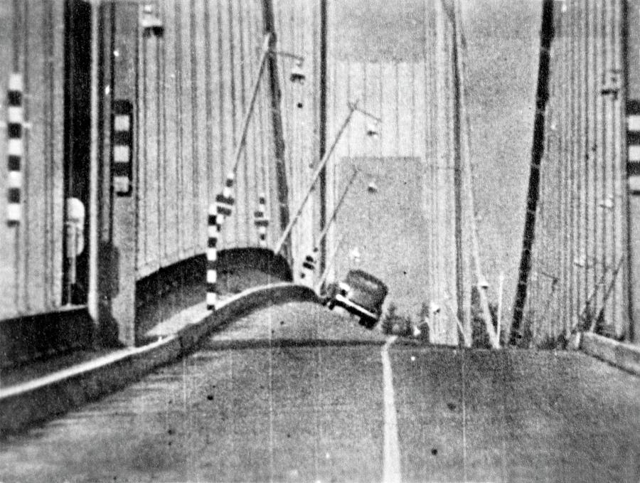 Tacoma Narrows Bridge Collapse Photograph by Library Of Congress/science Photo Library
