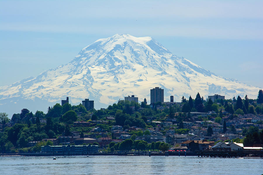Tacoma Photograph - Tacoma Rainier by Tikvahs Hope