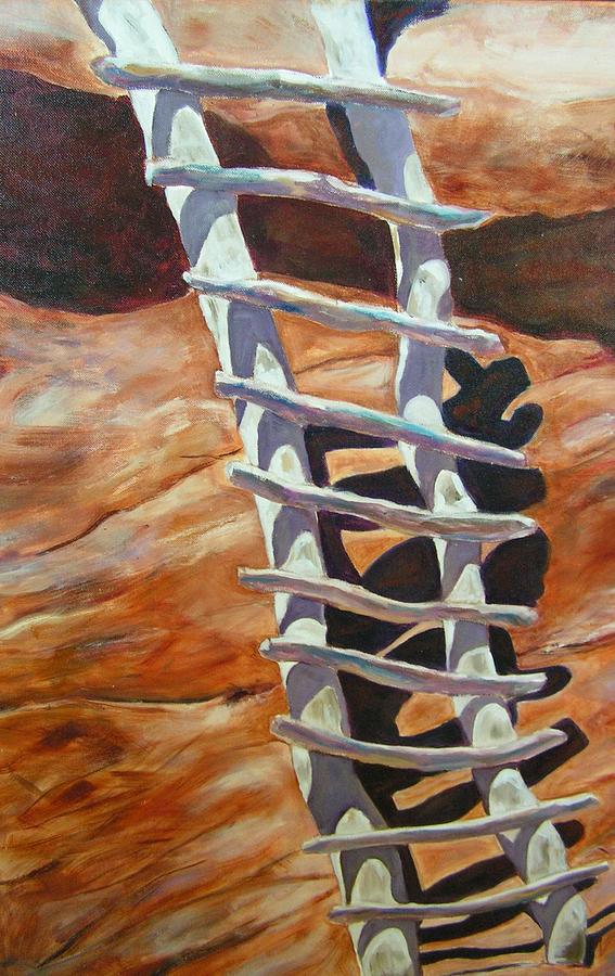Tads Climb Painting by Judy  Rogan