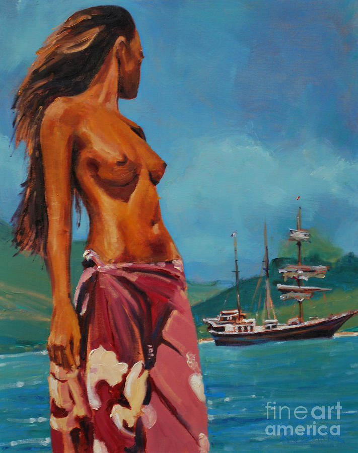Nude Painting - Tahiti Girl by Ray Baxter.