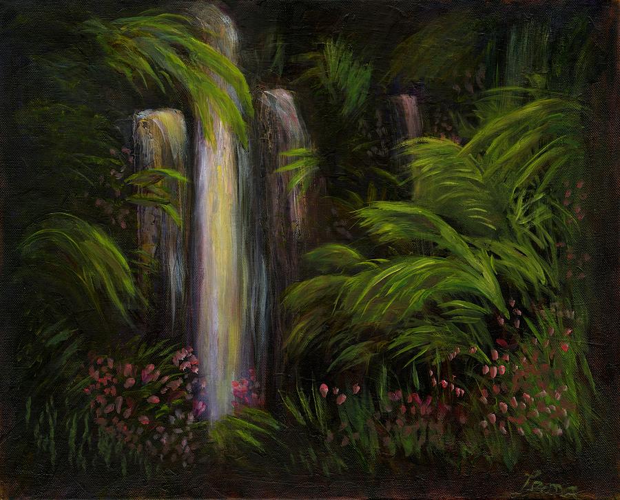 Jungle Painting - Tahiti by Leona Borge