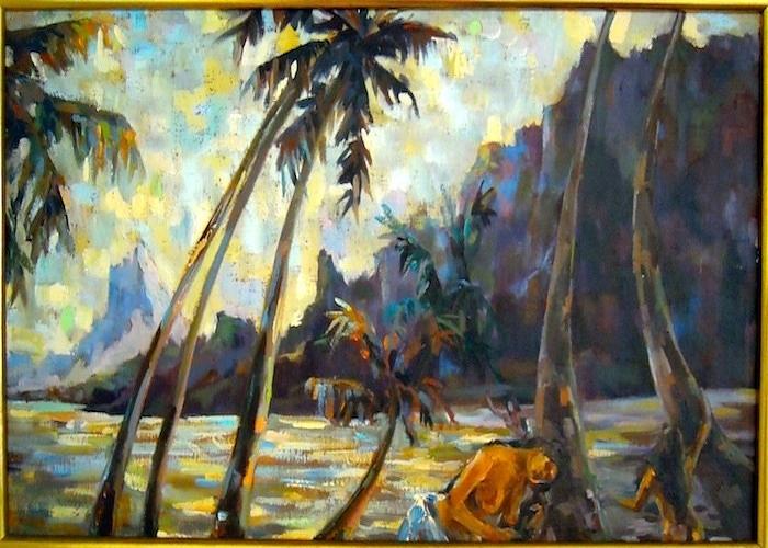 Tree Painting - Tahiti by Shirl Solomon