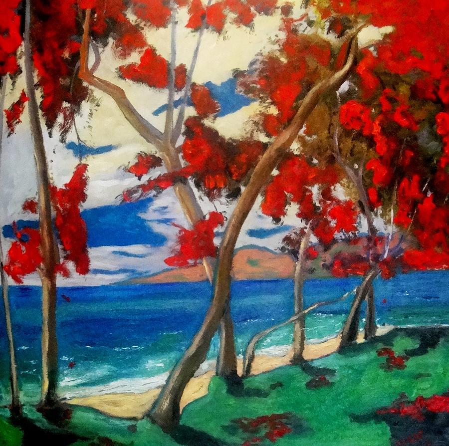 Tahitian Breeze Painting by Dilip Sheth