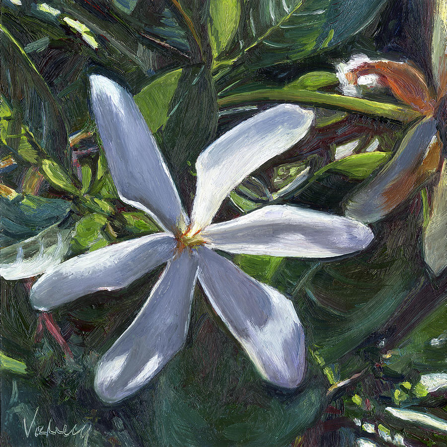 Honolulu Painting - Tahitian Gardenia by Stacy Vosberg
