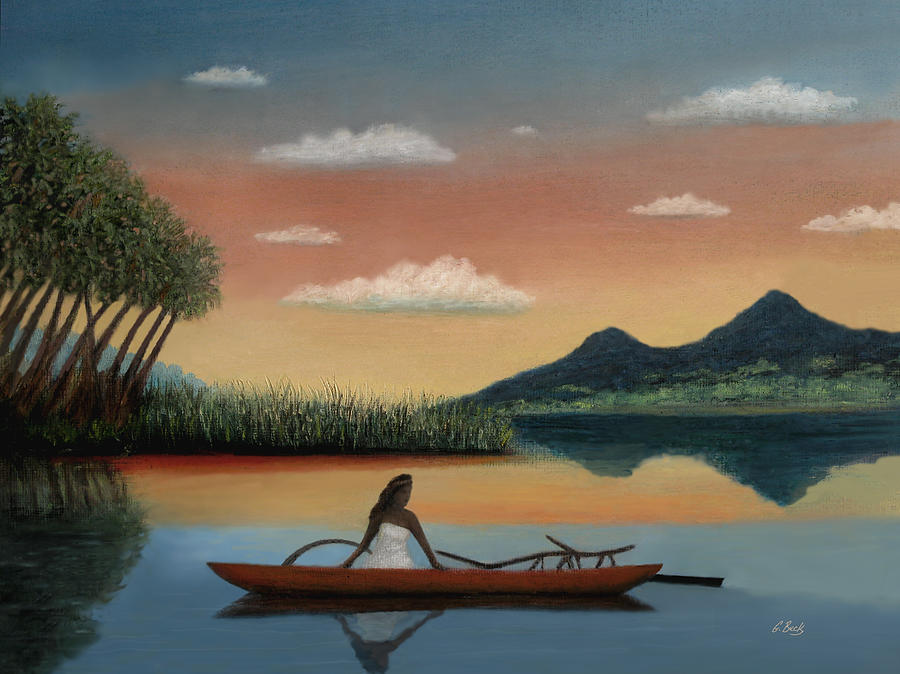 Mountain Painting - Tahitian Morning by Gordon Beck