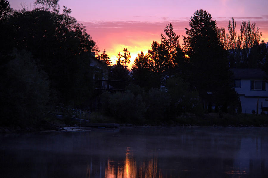 Tahoe Keys Sunrise Photograph by Randy Wehner