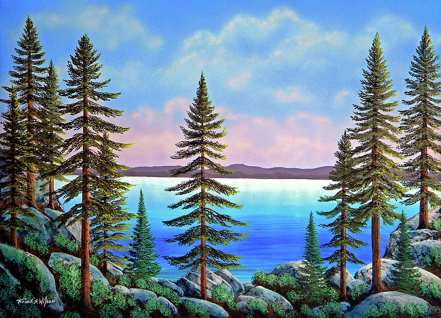 Mountain Painting - Tahoe Pines by Frank Wilson