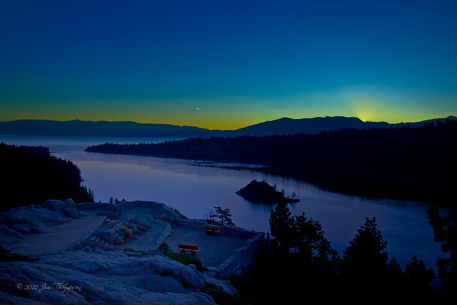 Lakes Photograph - Tahoe Sunrise by Jim Thompson