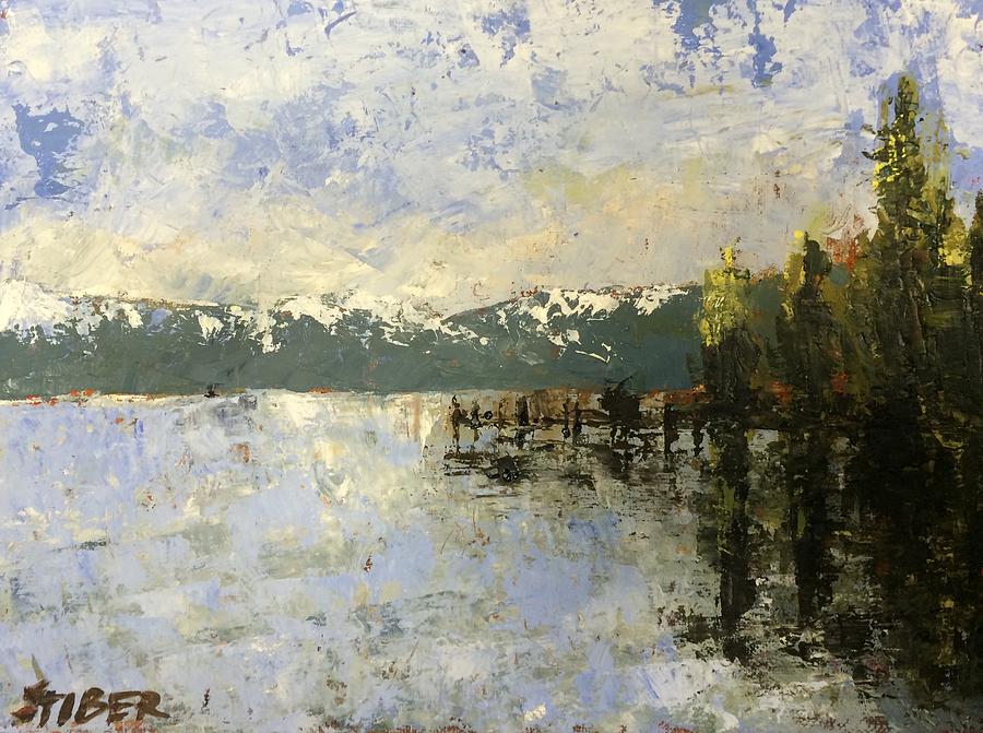Tahoe Sunrise Painting by Kathy Stiber