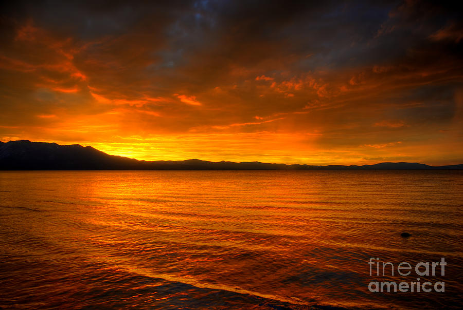 Tahoe Sunset Photograph by Kelly Wade