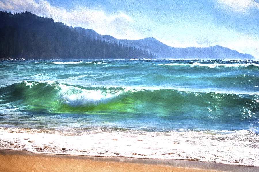 Mountain Photograph - Tahoe Waves II by Dianne Phelps