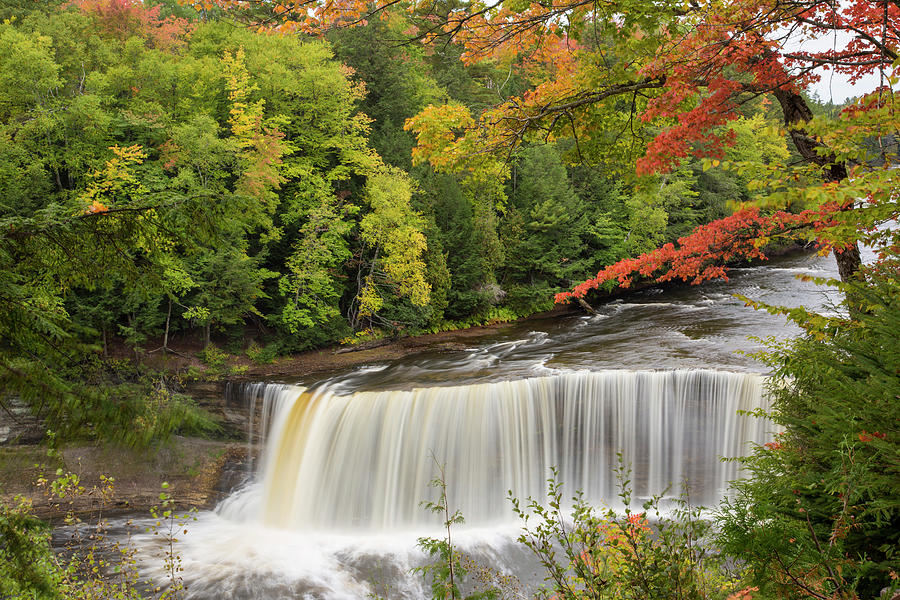 Tahquamenon Falls In Fall, Chippewa Photograph By Richard And Susan Day 